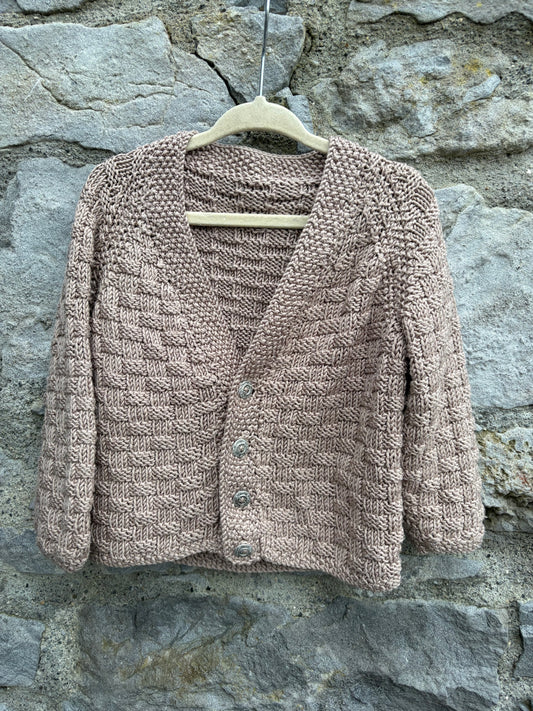 Beige button down cardigan 2y (92cm)