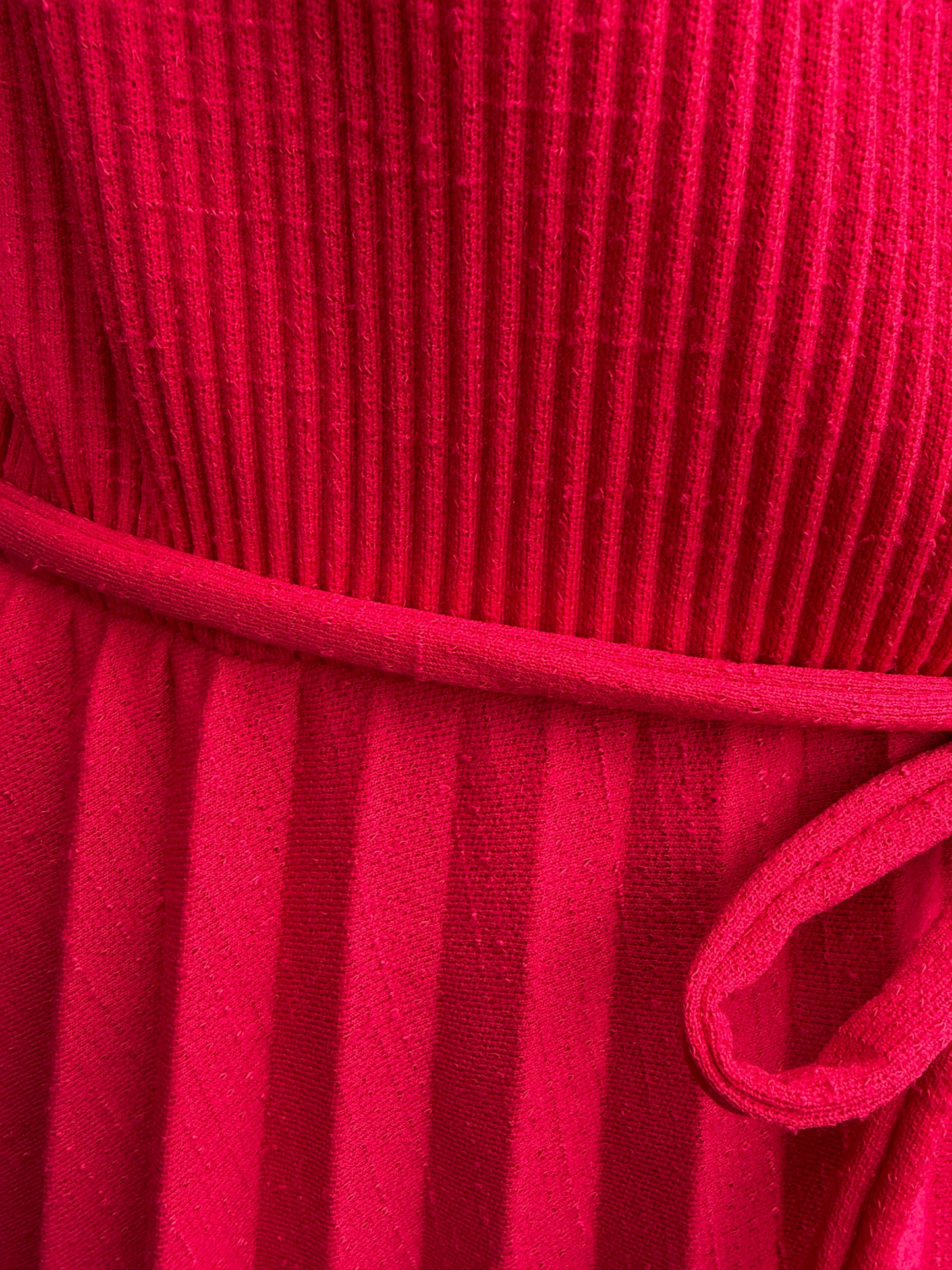 80s red pleated dress uk 10-12