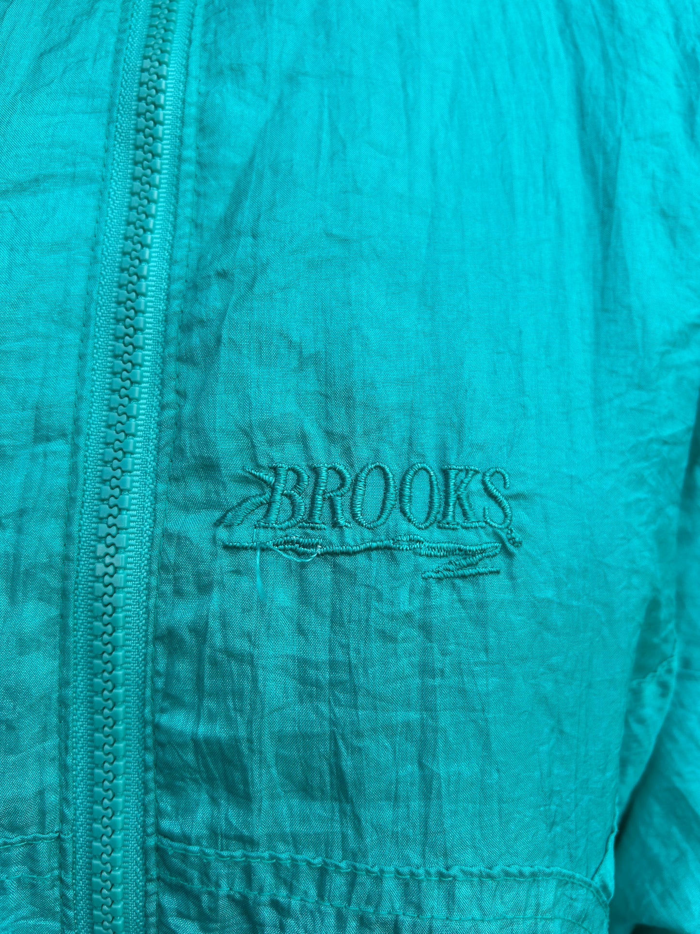 80s teal shell jacket Small