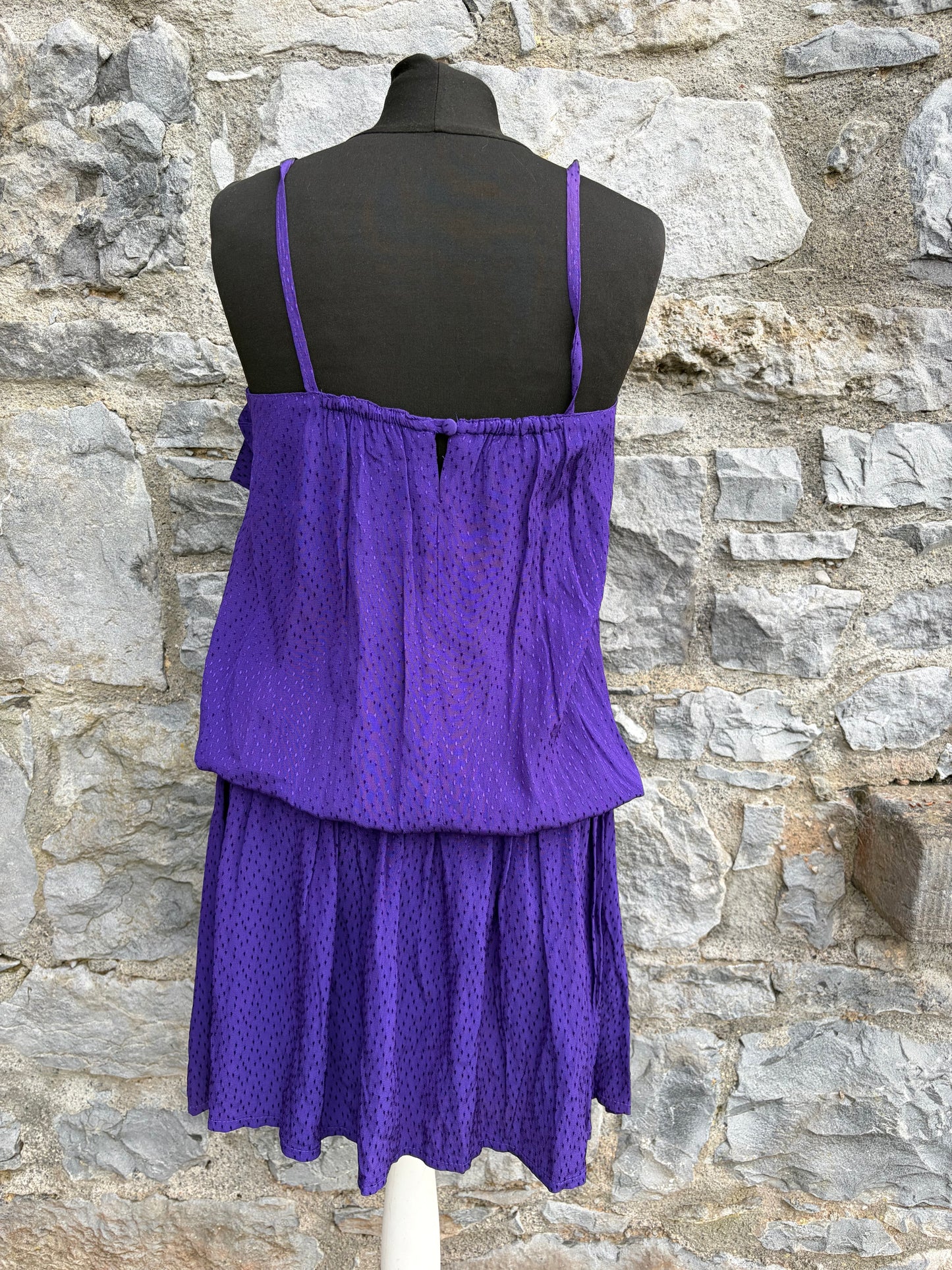 80s purple dress uk 8-10