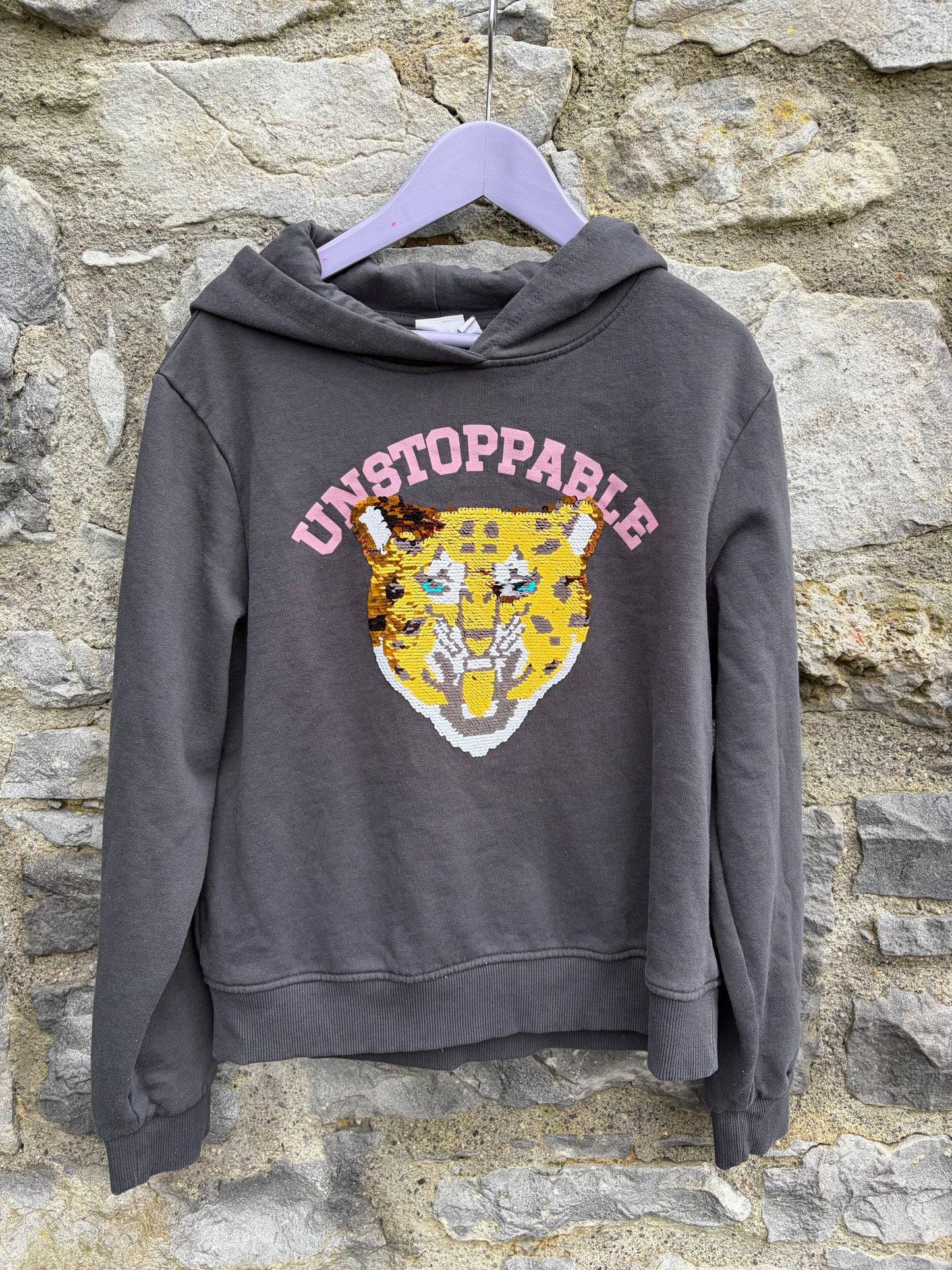 Unstoppable grey hoodie  11-12y (146-152cm)