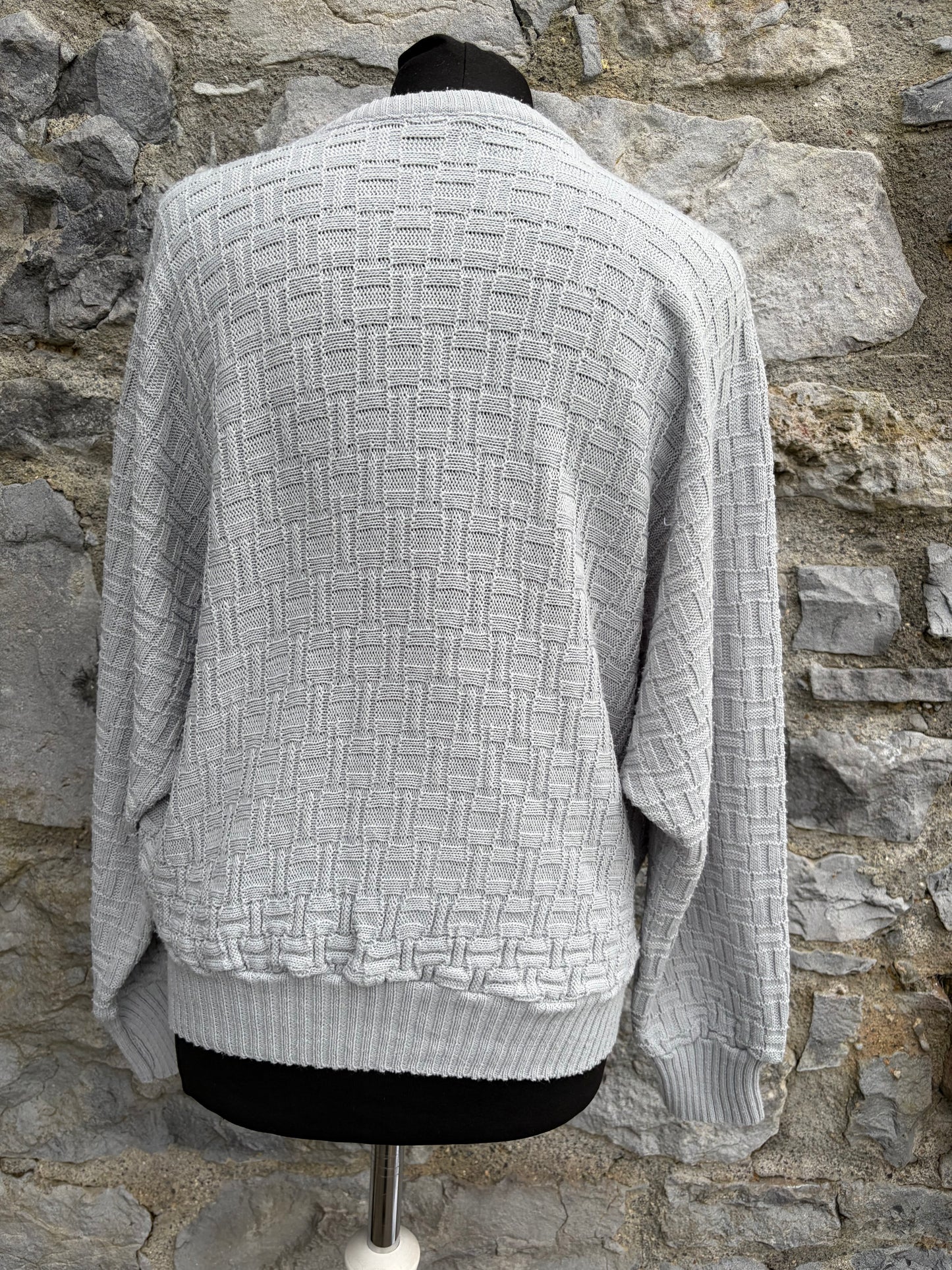 80s grey light jumper uk 10-12