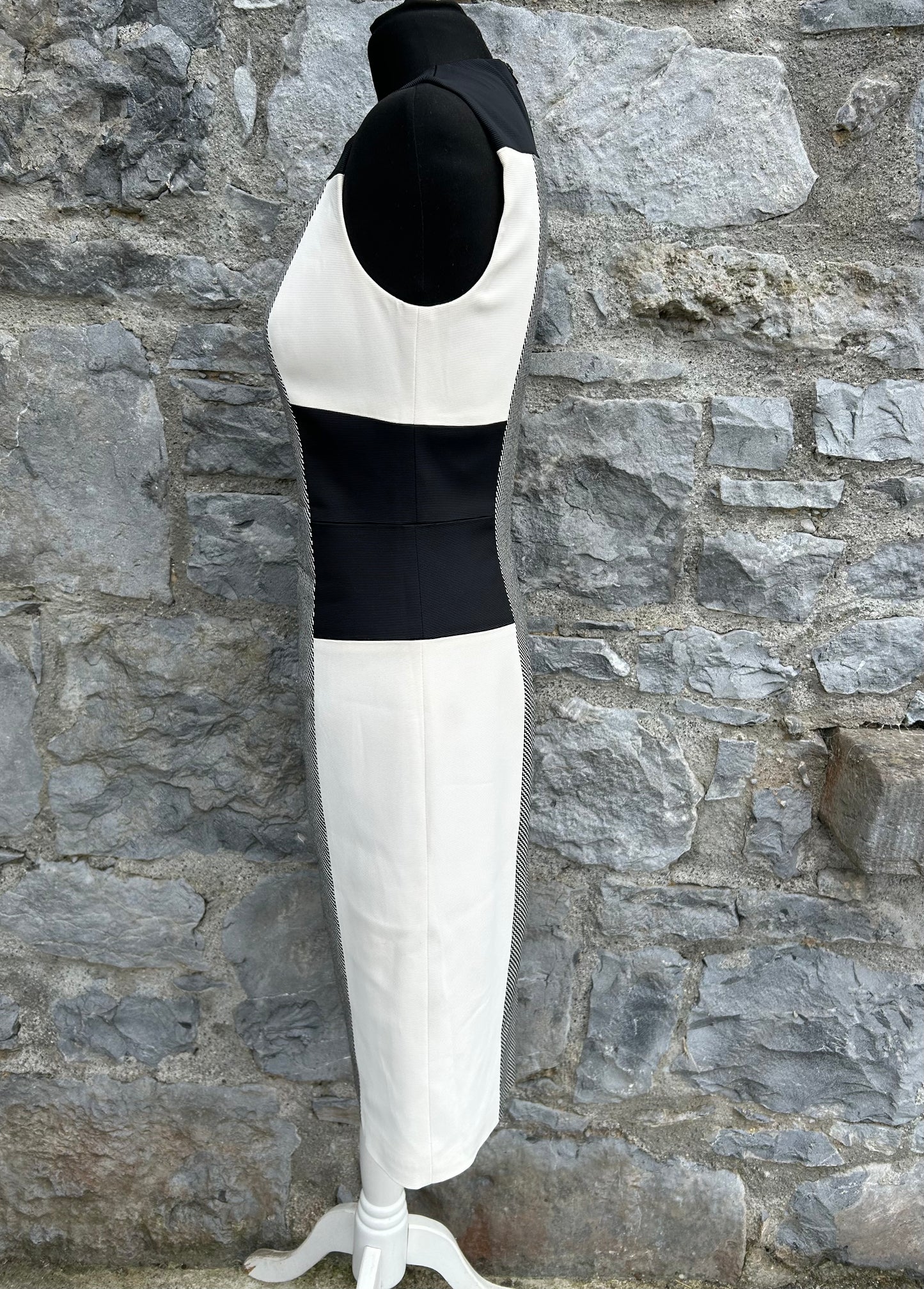 Grey&white bodycon dress uk 8