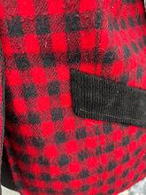 Load image into Gallery viewer, 80s red check jacket uk 10-12
