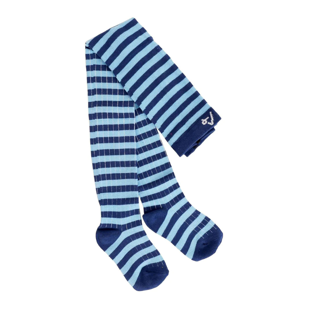 Alba Tights, Bonnie Blue Stripes   3-4y (98-104cm)