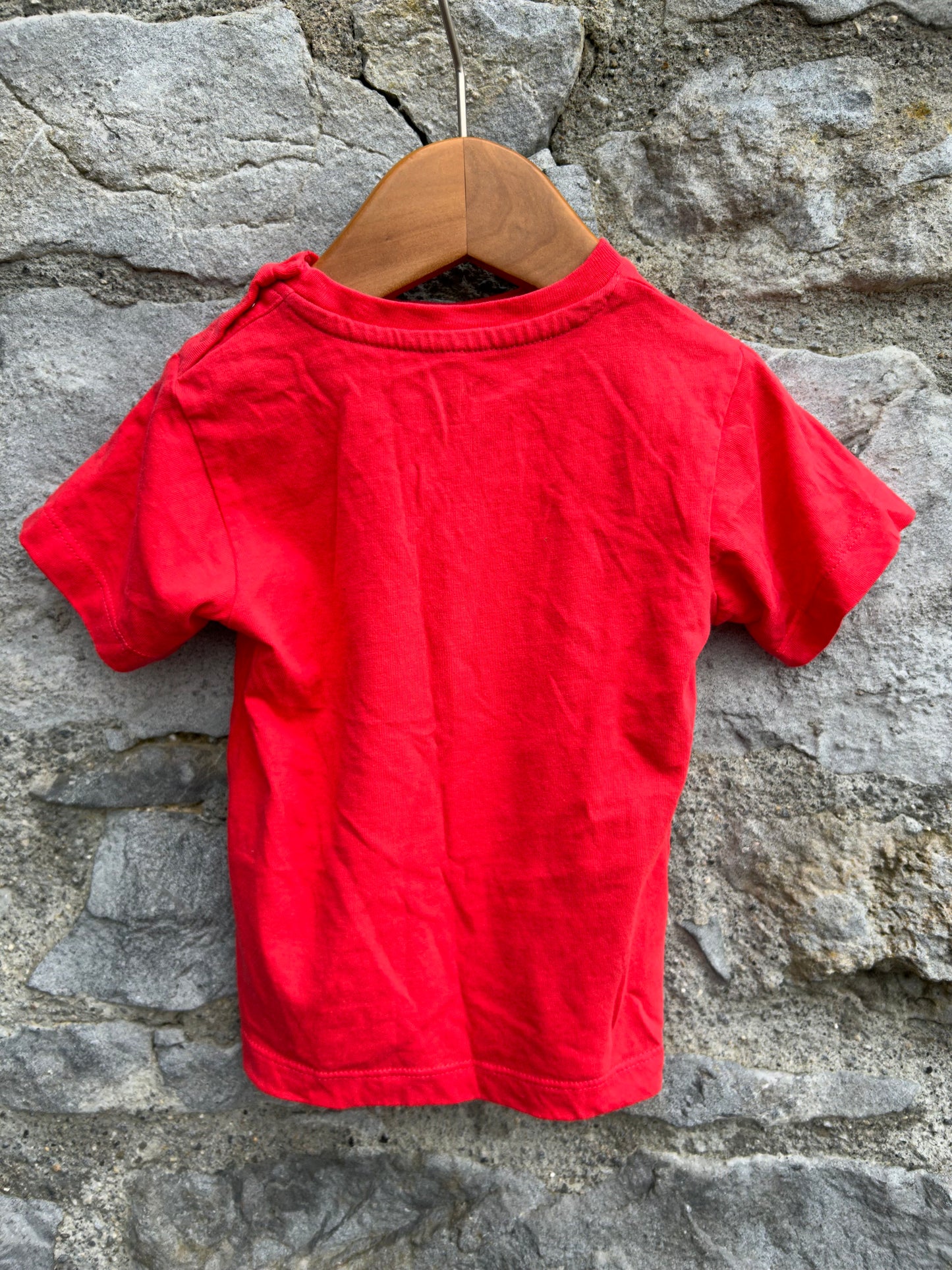 Octopus red T-shirt   6-9m (68-74cm)