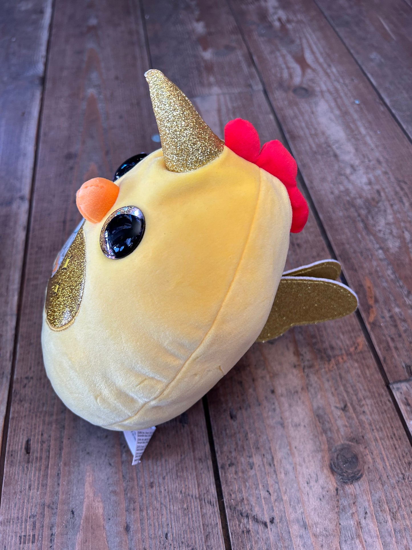 Yellow unicorn chick