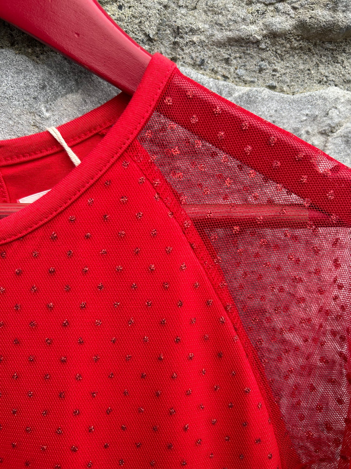 Red spotty dress  10-11y (140-146cm)