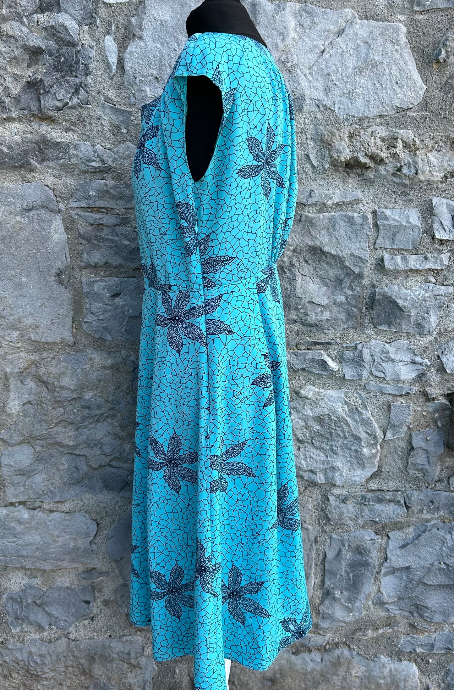Floral blue dress  uk 12