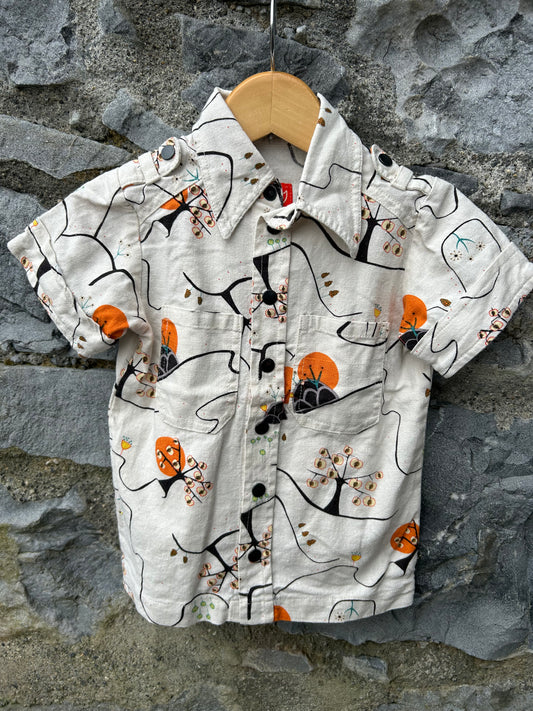 Trees linen shirt  12-18m (80-86cm)