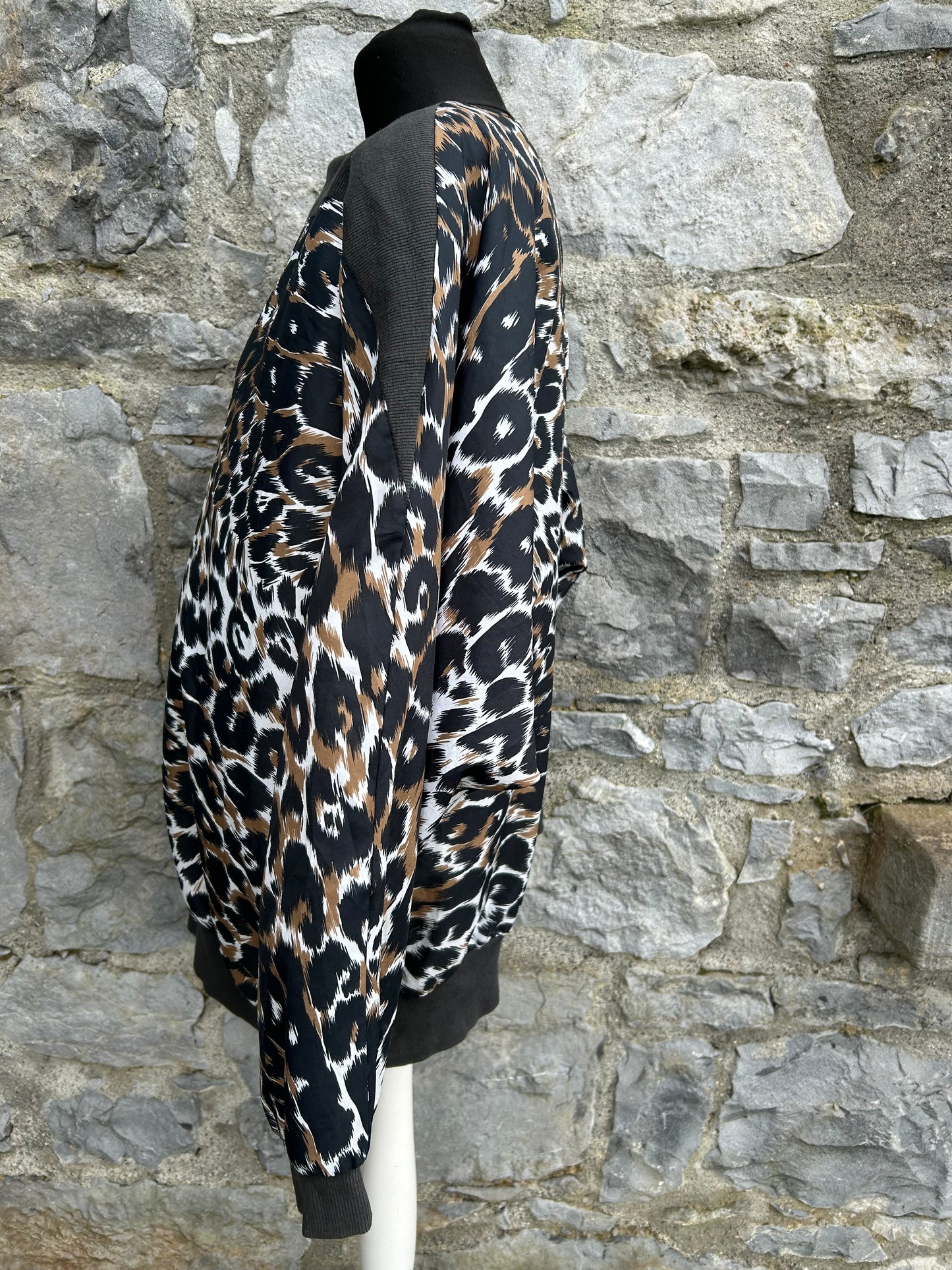 90s leopard print long top  uk 16-18