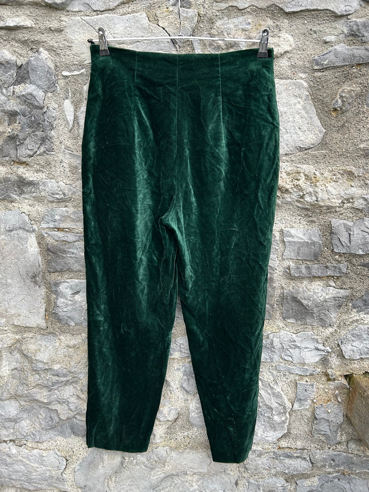 80s green velvet pants uk 10-12