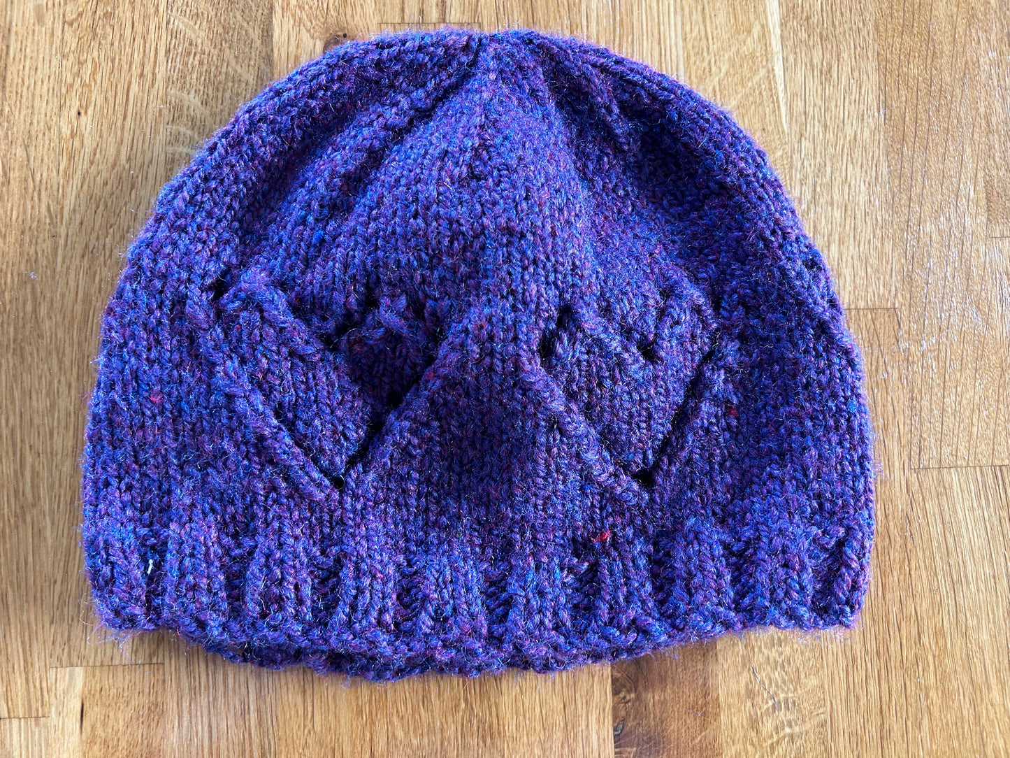 Purple hat&scarf&mitten