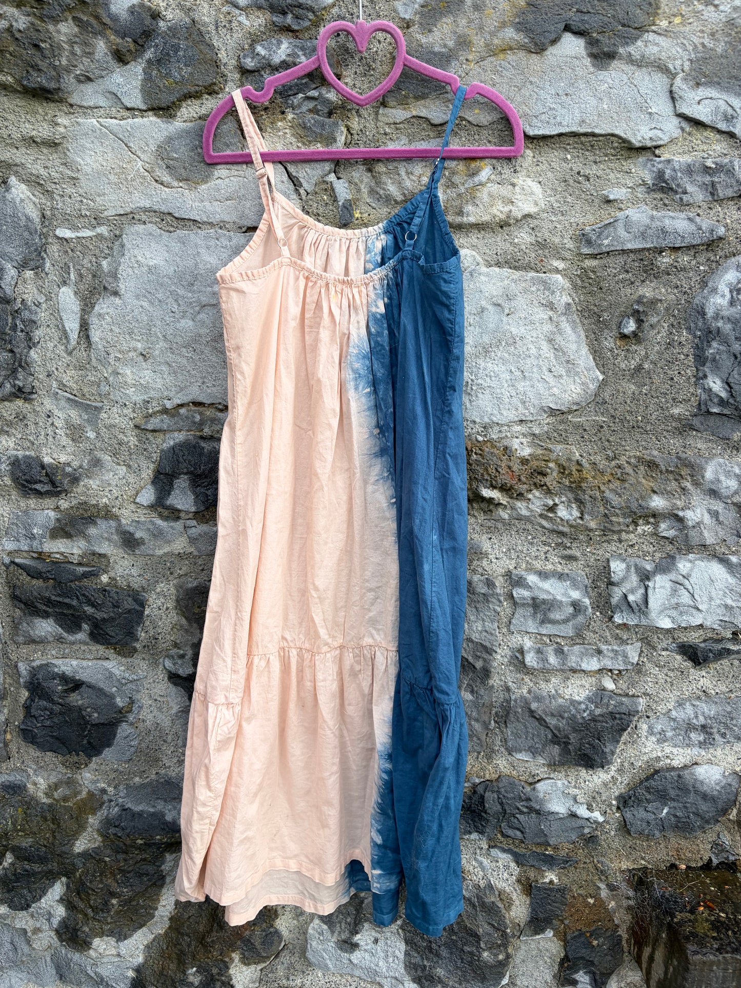 Blue&ivory ombre maxi dress  8y (128cm)