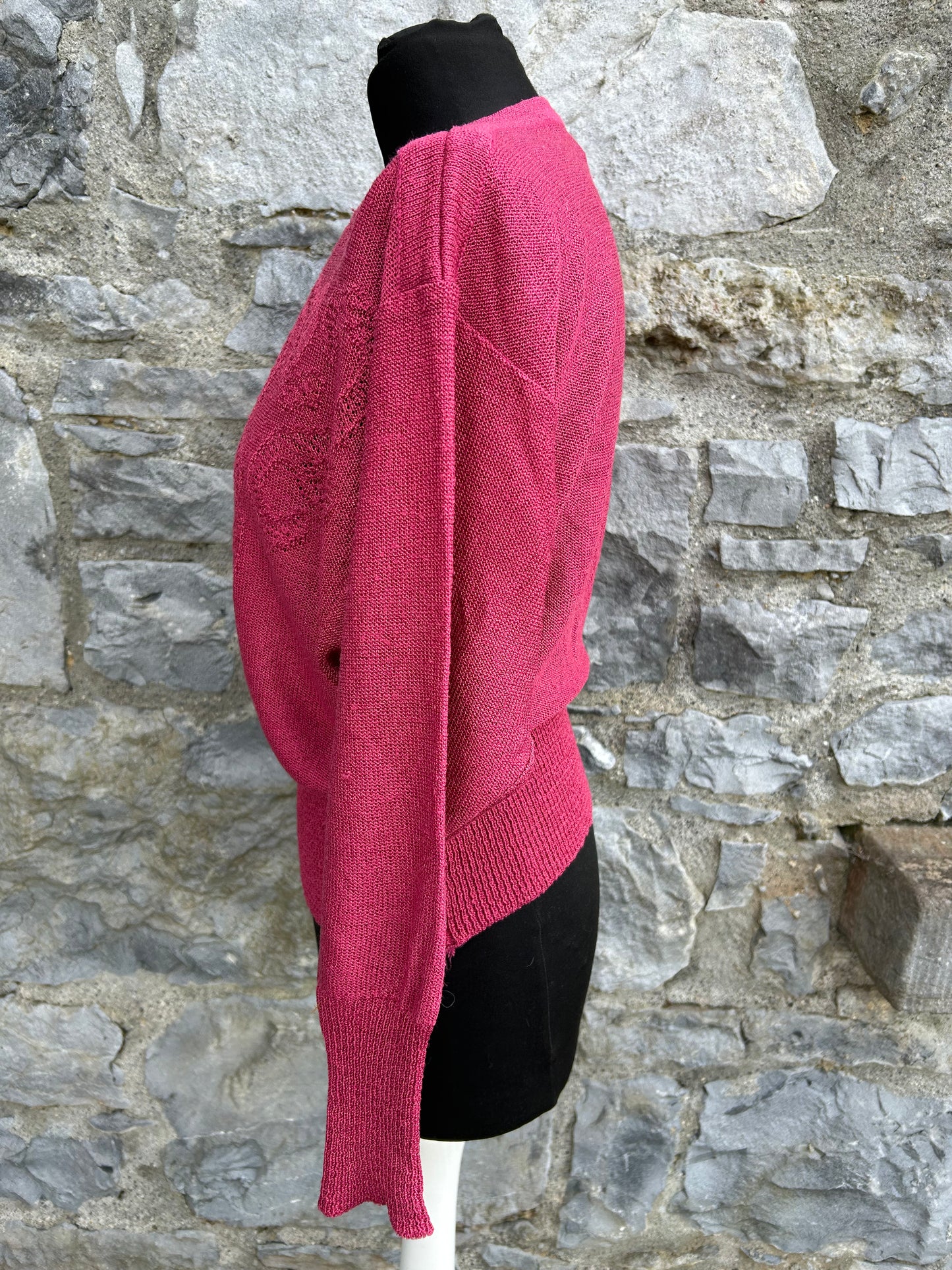 80s pink jumper uk 8-10