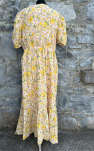 Load image into Gallery viewer, Floral yellow maxi dress uk 14
