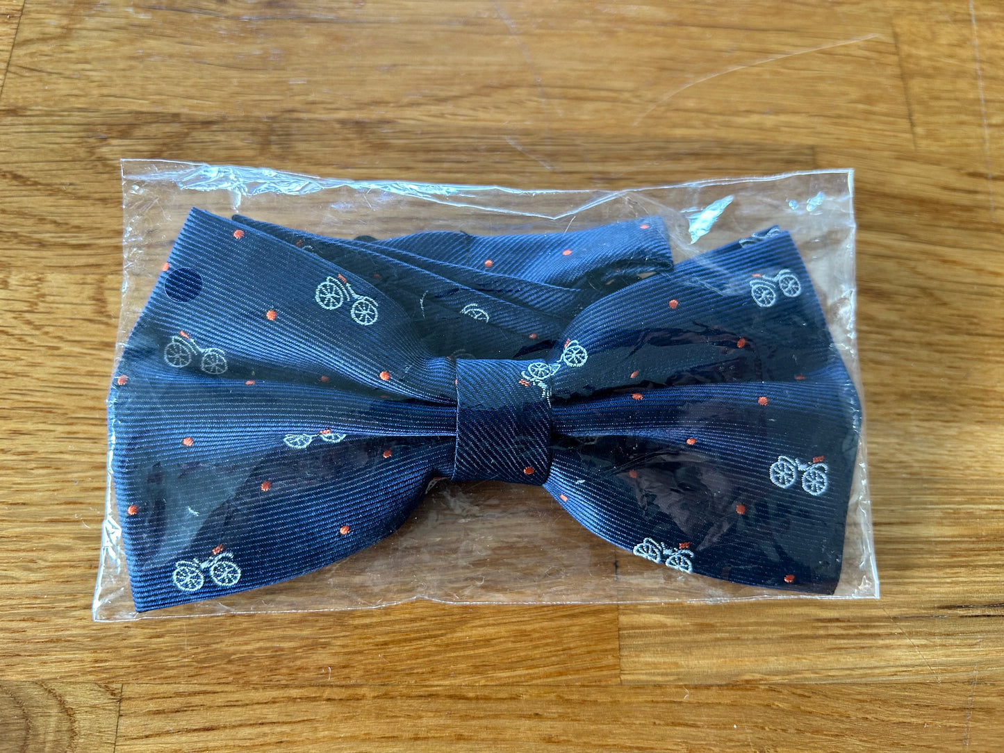 Navy bicycle bow tie