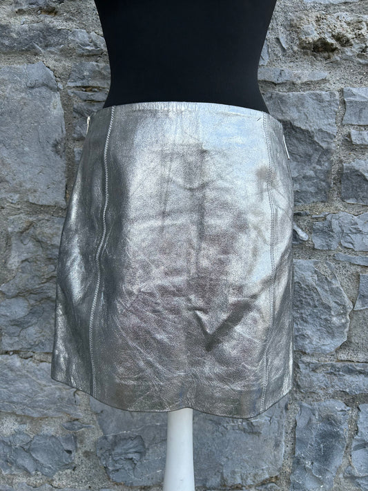 Silver skirt uk 10