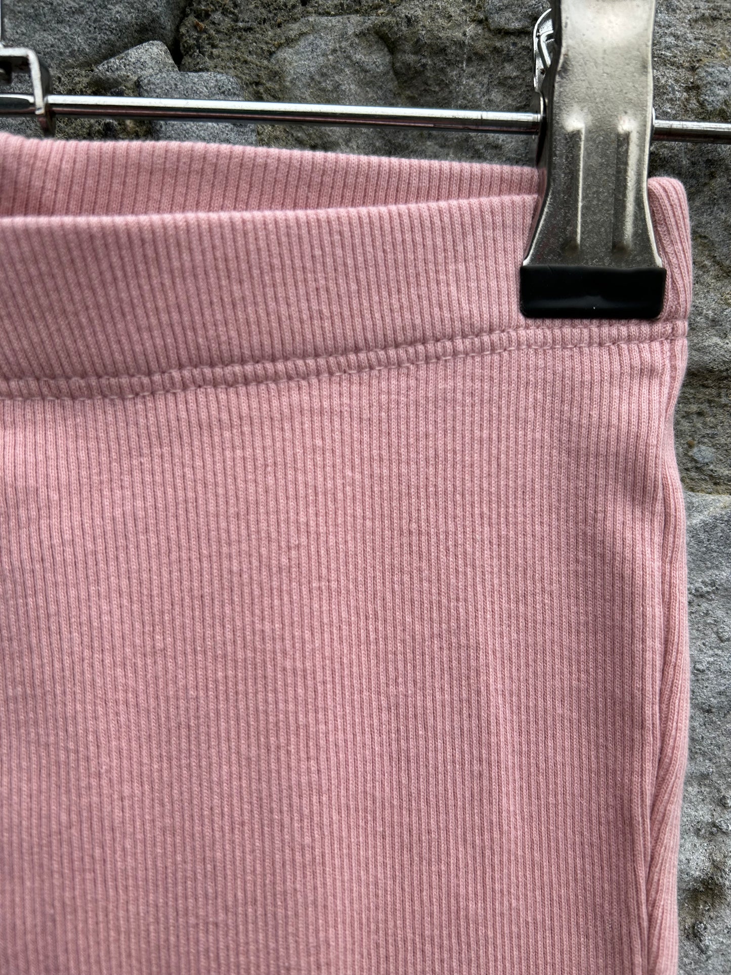 Pink ribbed flares  18-24m (86-92cm)