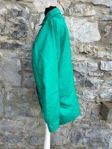 80s emerald blouse uk 14