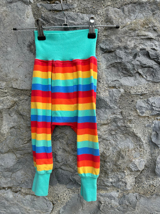 Rainbow rib pants  18-24m (86-92cm)
