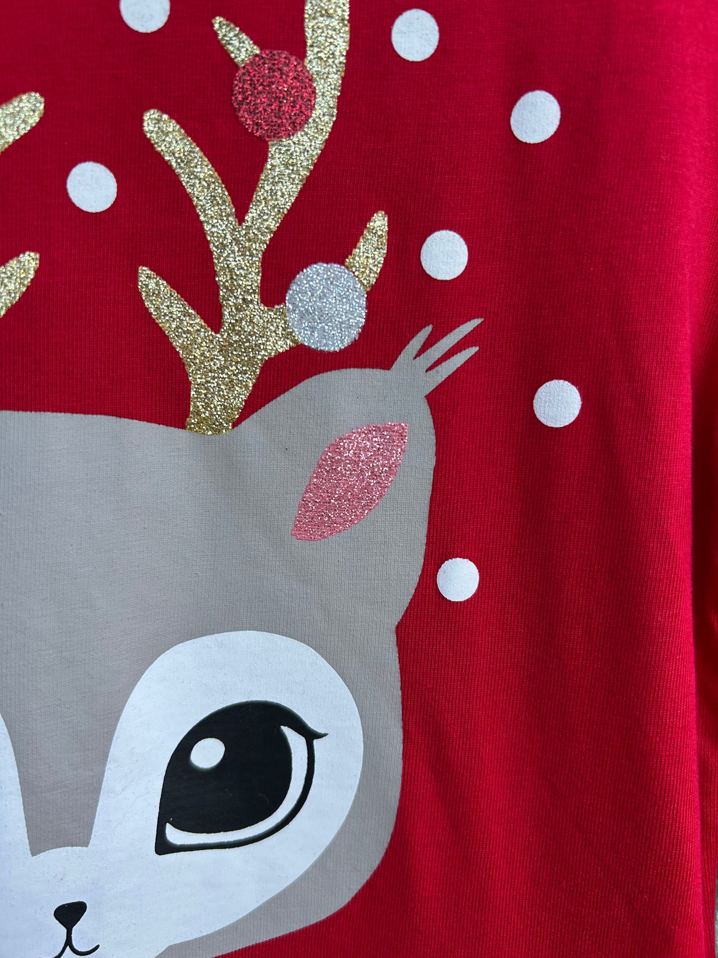Reindeer red dress 7-8y (122-128cm)