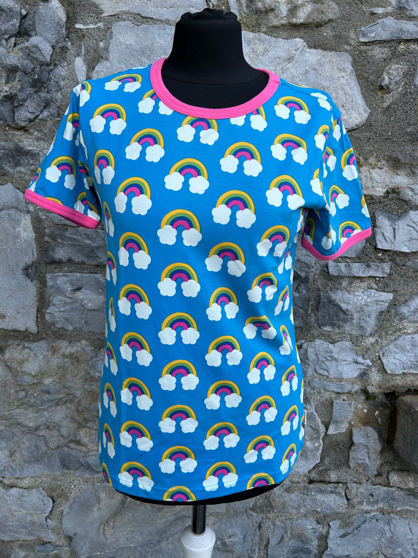 Farm rainbow blue T-shirt uk 10-12