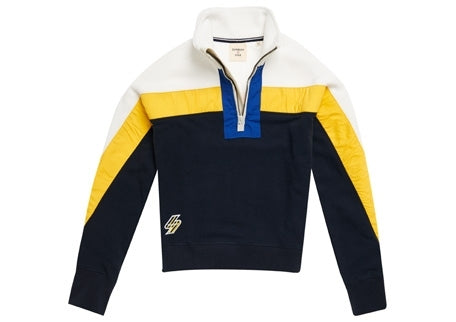 Navy Sportstyle Dolmon Funnel Sweatshirt  uk 6-8