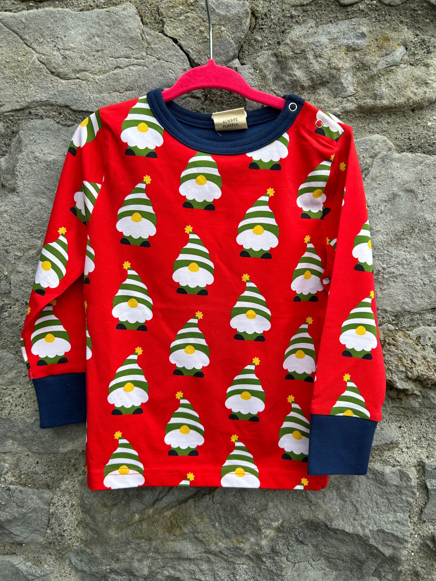 Swedish Santa red top  18-24m (86-92cm)