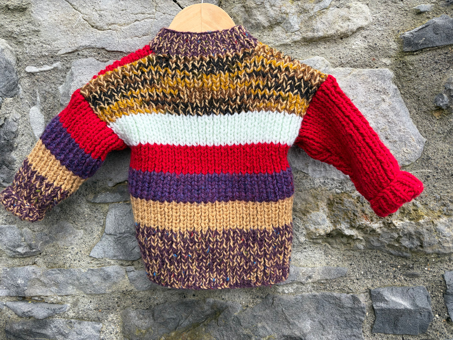 Brown patchwork cardigan  9-12m (74-80cm)