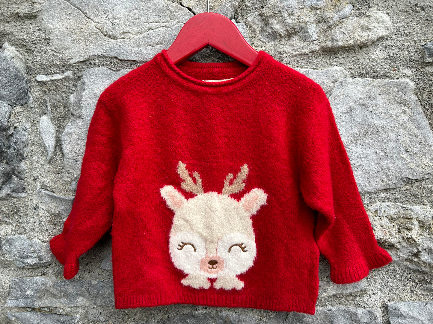 Fawn red jumper 18-24m (86-92cm)