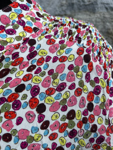 Colourful spotty blouse uk 12