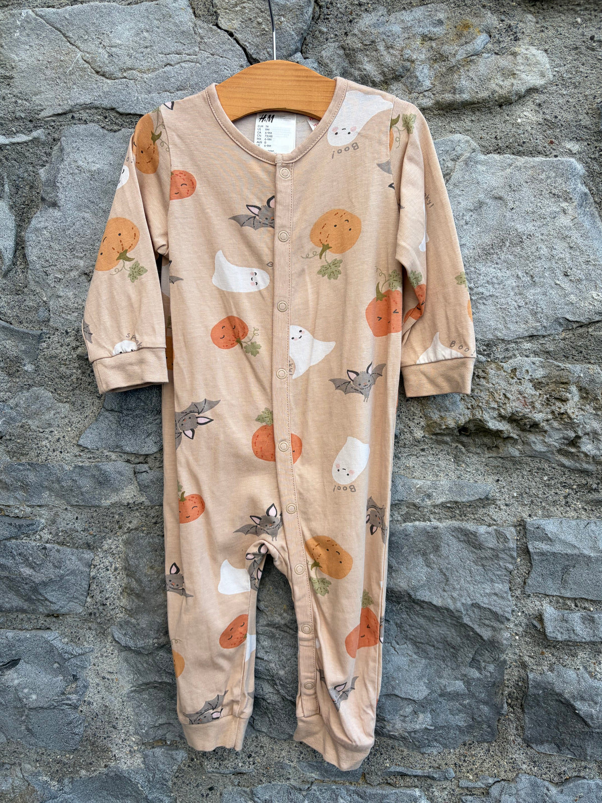 Ghosts&pumpkins onesie  6-9m (68-74cm)