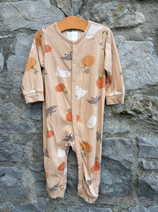 Ghosts&pumpkins onesie  6-9m (68-74cm)