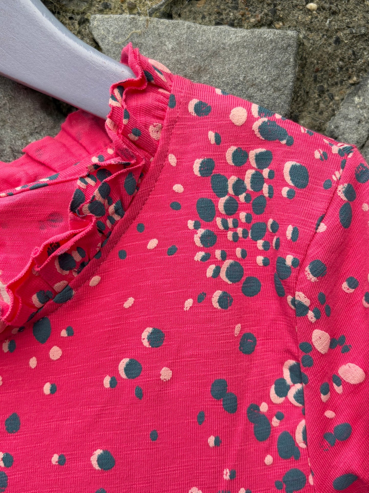 Pink spotty dress 9-10y (134-140cm)