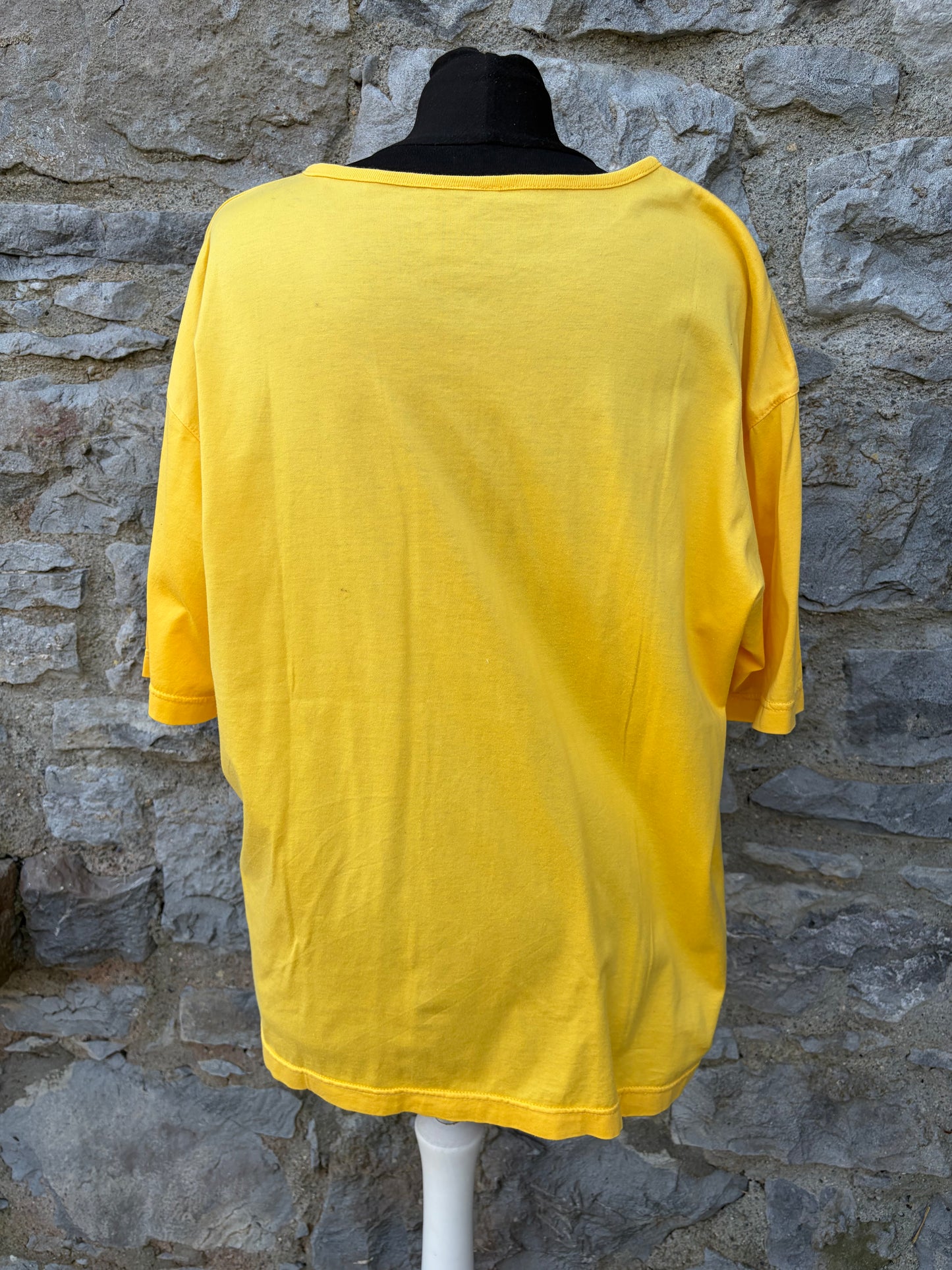 80s yellow t-shirt uk 14-16