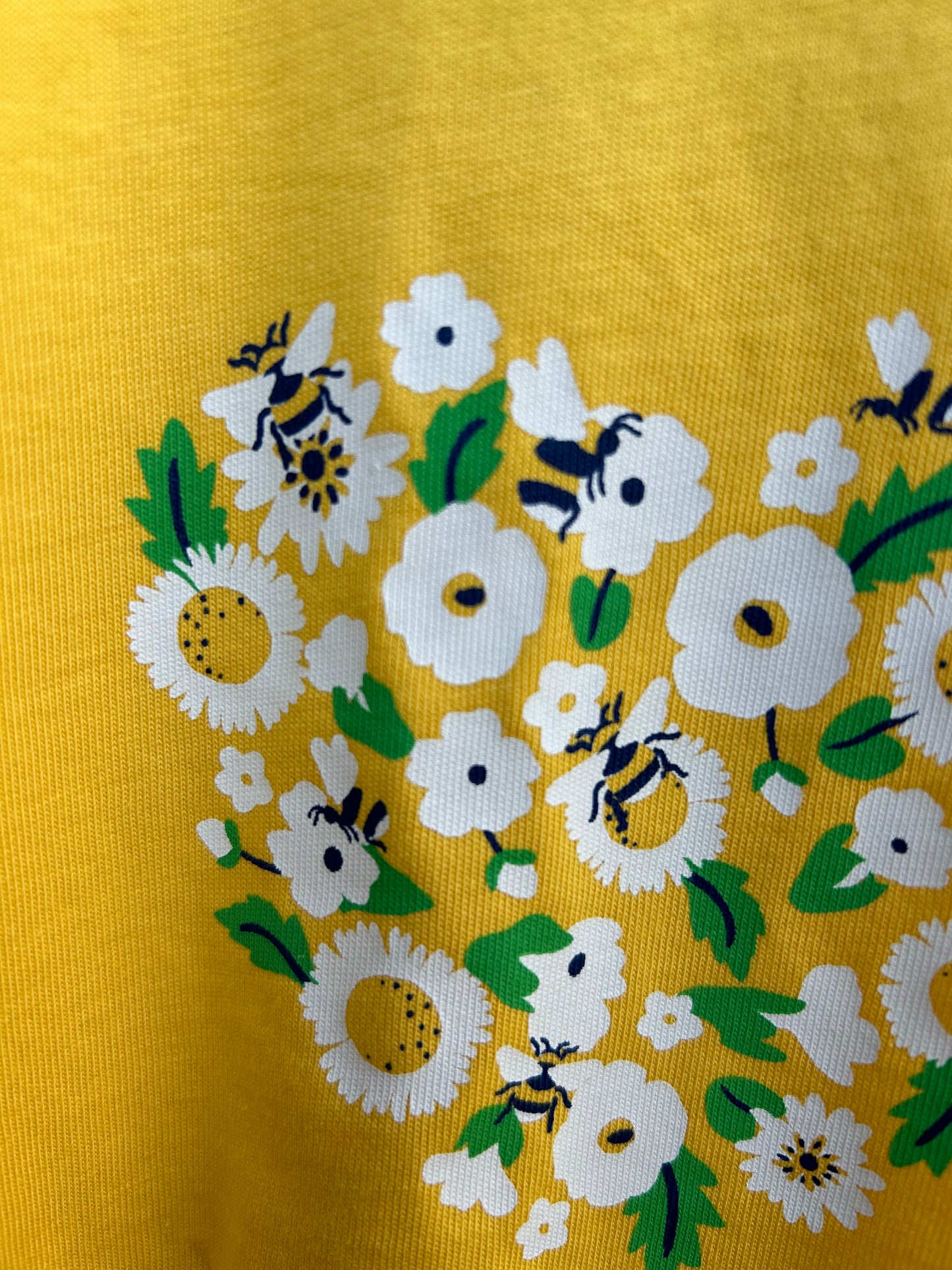 Yellow floral heart T-shirt  3y (98cm)