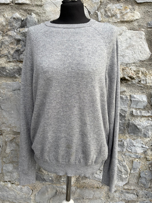Grey lambs wool jumper Small