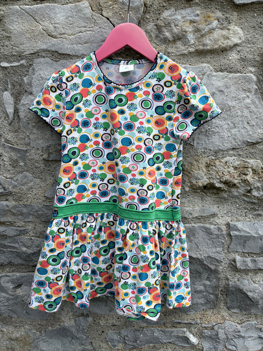 Colourful big dots dress  4-5y (104-110cm)