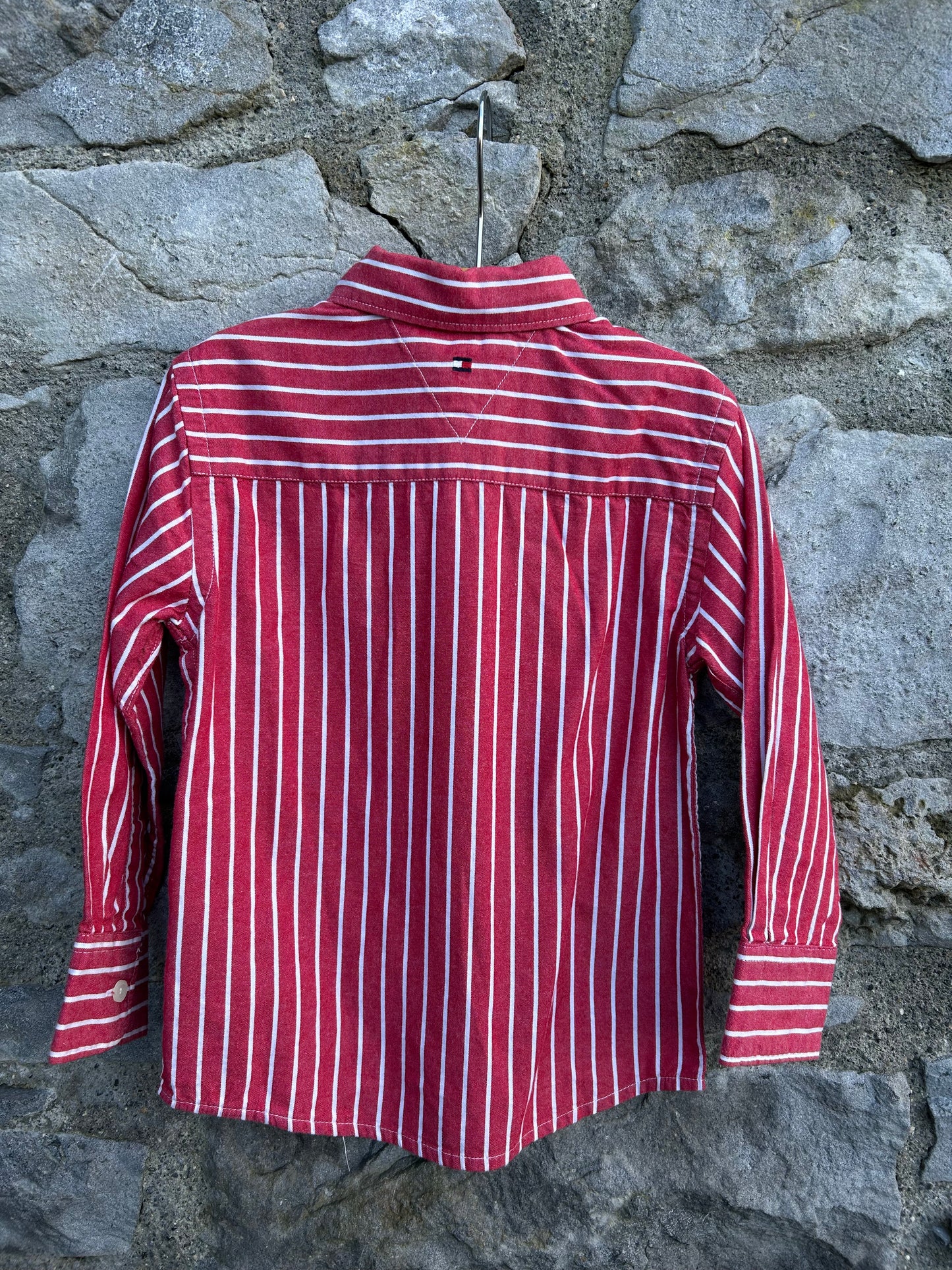 TH Red stripy shirt  2-3y (92-98cm)