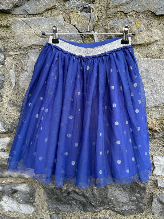 Blue spotty tulle skirt 9-10y (134-140cm)