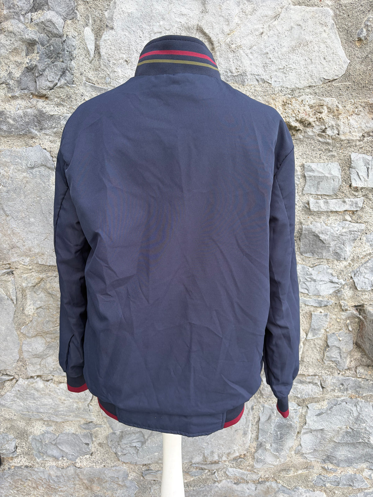 90s khaki/navy reversible bomber jacket XS-S