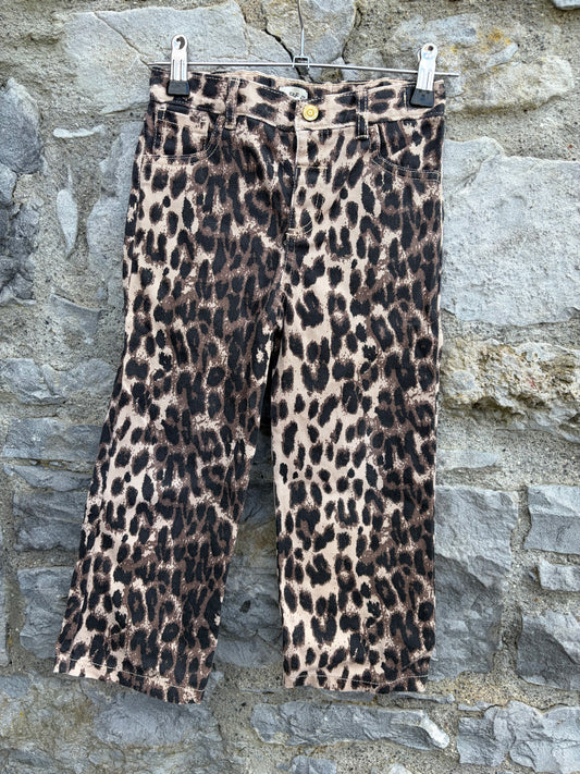 Animal print brown jeans 4-5y (104-110cm)