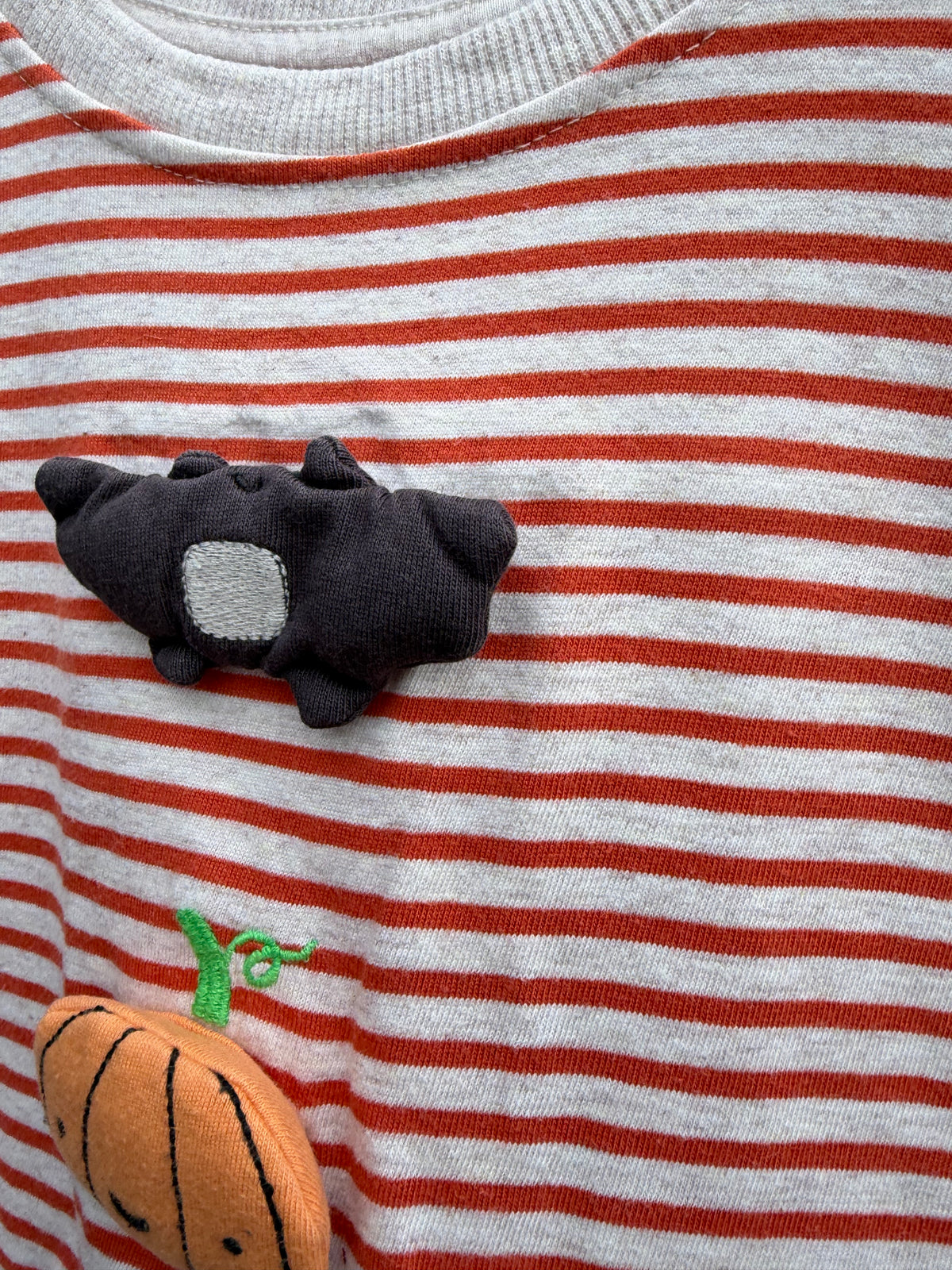 Halloween stripy top  2-3y (92-98cm)