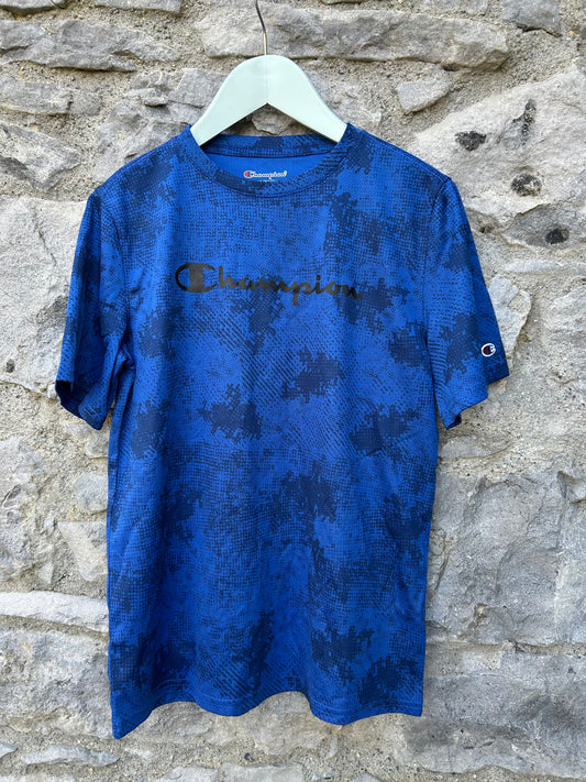 Blue patchy T-shirt   13-14y (158-164cm)