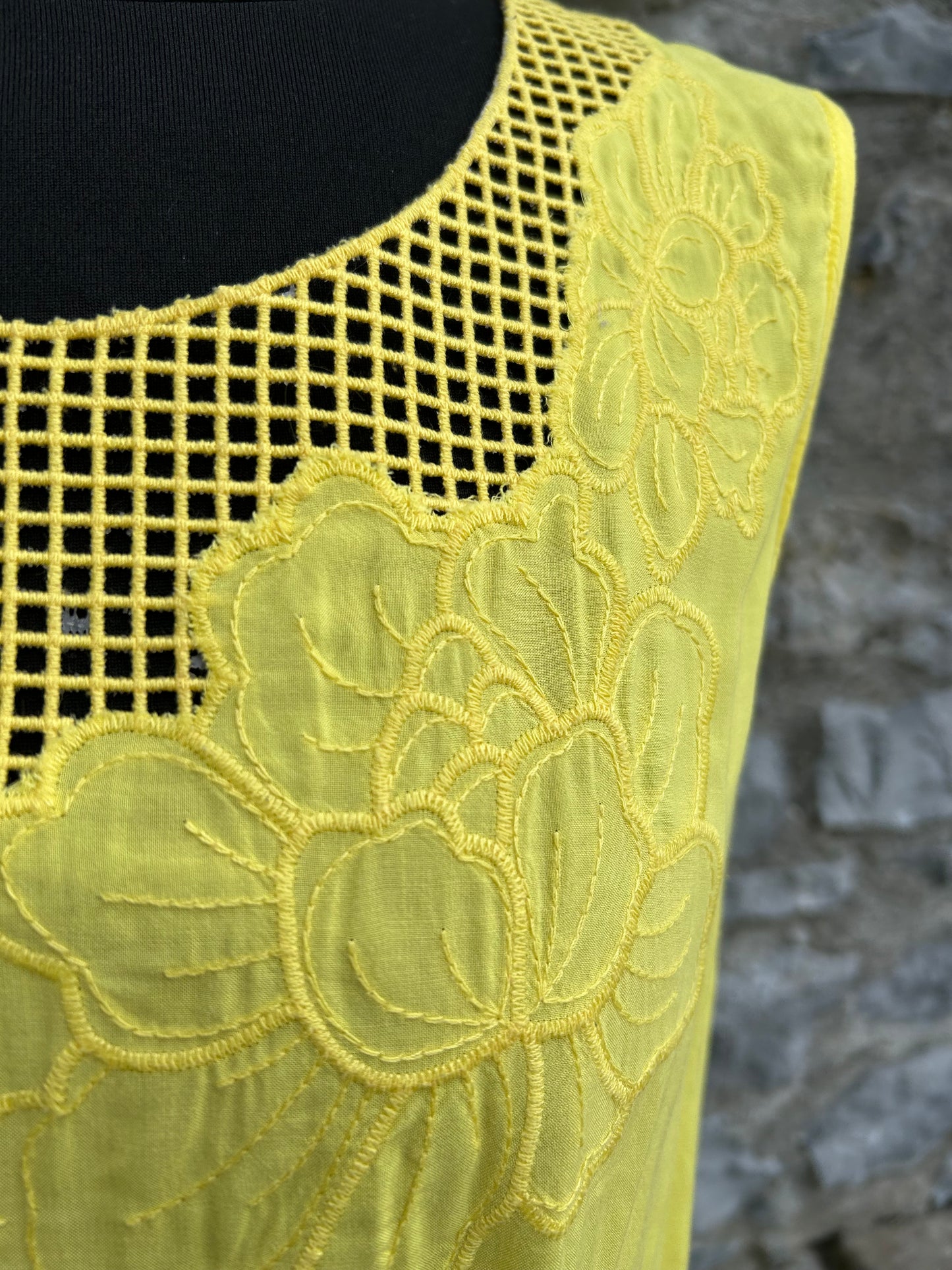 90s yellow top uk 12