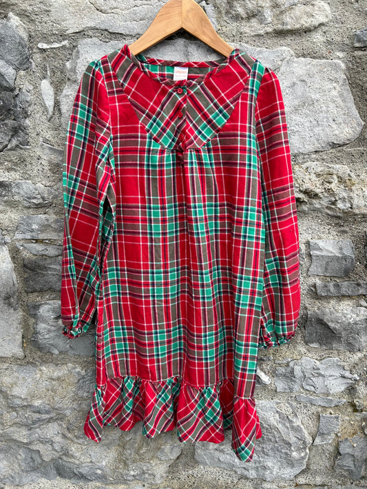 Red&green check dress  10-12y (140-152cm)