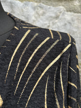 Load image into Gallery viewer, Black&amp;gold dress uk 8
