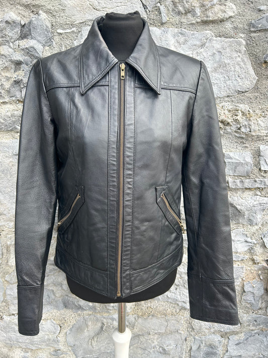 Black leather jacket uk 8-10
