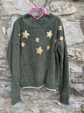 Load image into Gallery viewer, Stars khaki jumper  13-14y (158-164cm)
